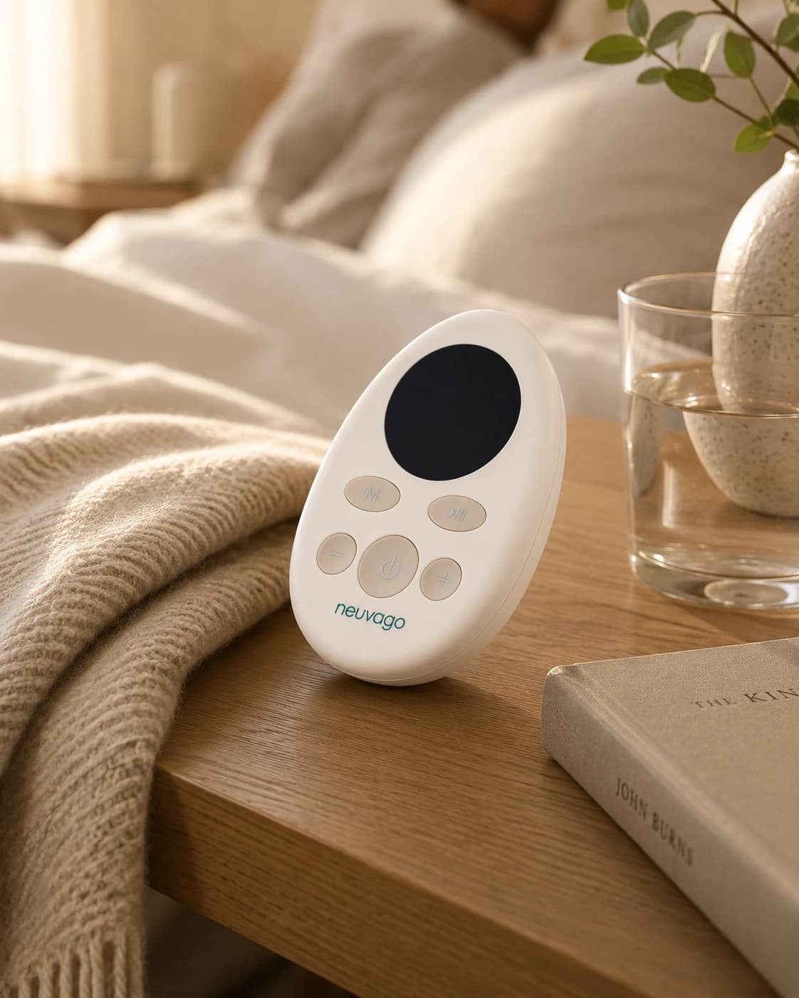 Neuvago device in a calm home setting.
